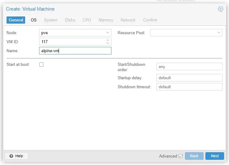 Configure VM