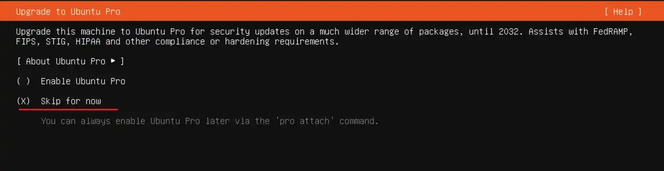 Skip Upgrade to Ubuntu Pro